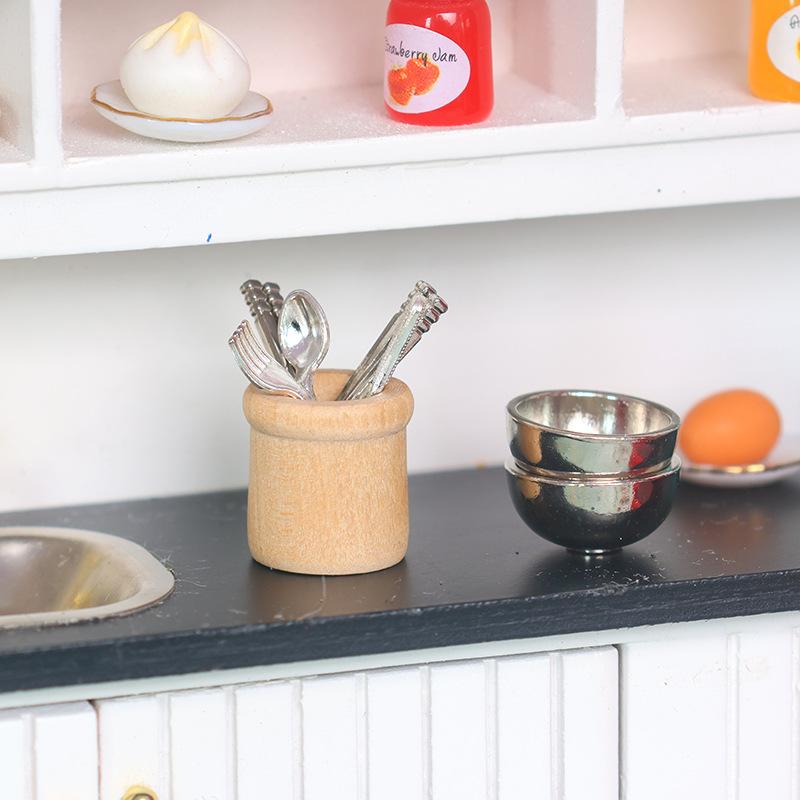 Woodworking Kits - Miniature Kitchen Utensils Set 1:12 Scale