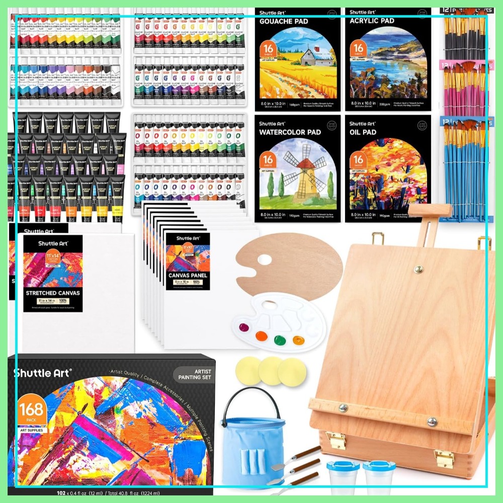 Woodworking Kits For Adults - 168 Pcs Artist Painting Kit with