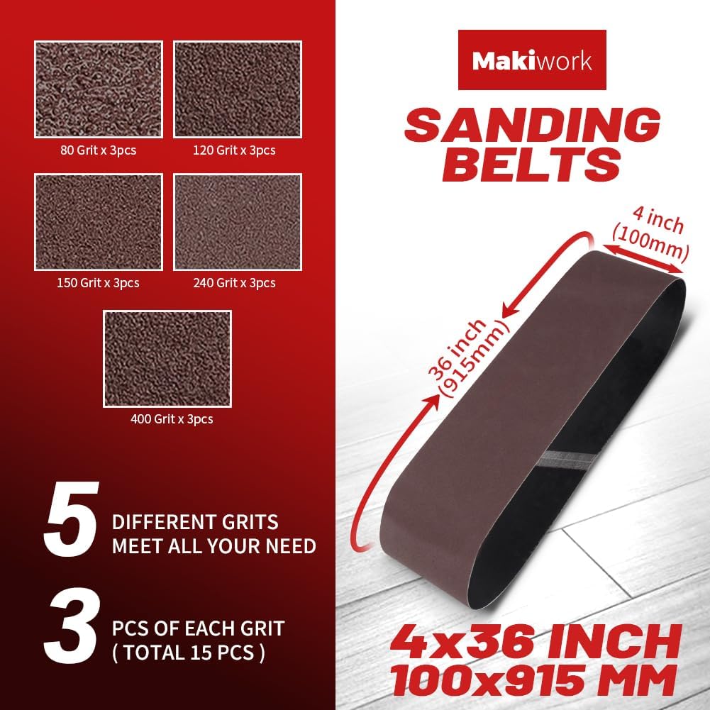 4x36 Inch Sanding Belts Set 15 - Woodworking Images Free ulasan dan harga