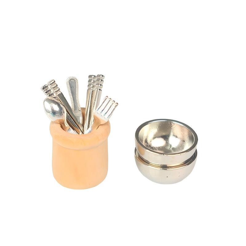 Miniature Kitchen Utensils Set - Woodworking Kits ulasan dan harga
