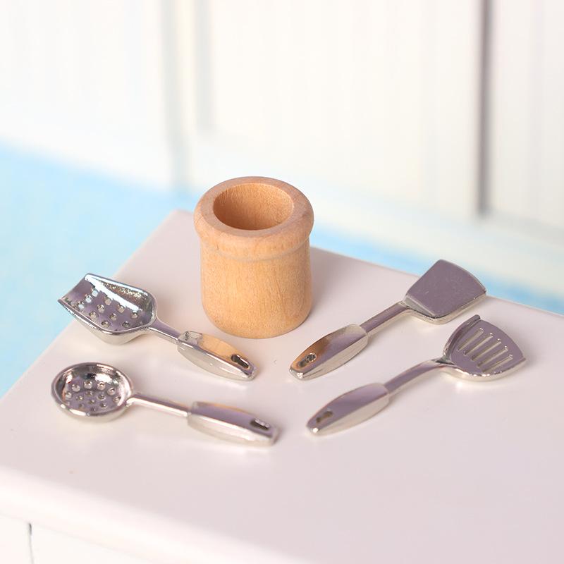 Miniature Kitchen Utensils Set - Woodworking Kits ulasan dan harga