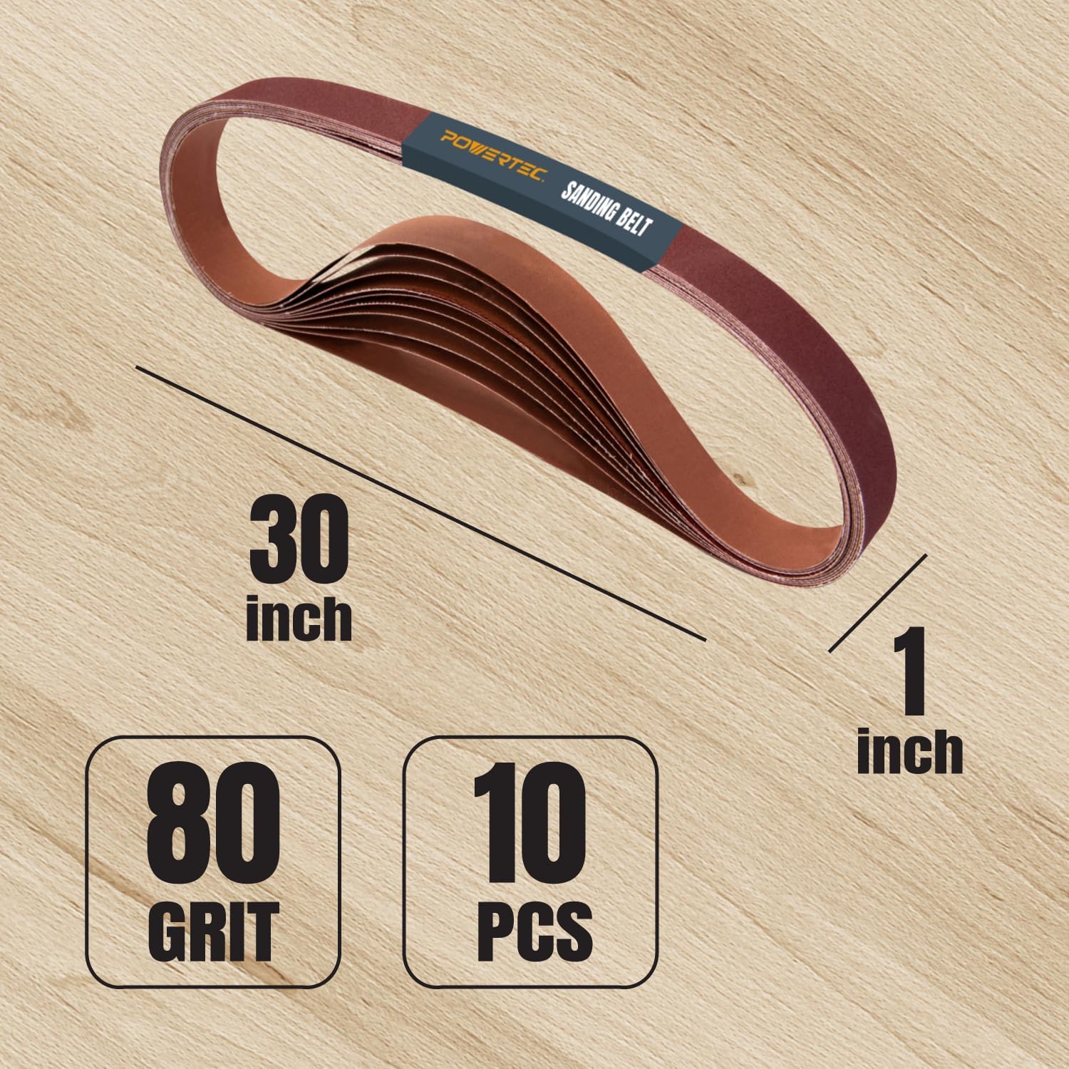 1x30 Sanding Belts 10 Pack, 80 - Woodworking Images Free ulasan dan harga