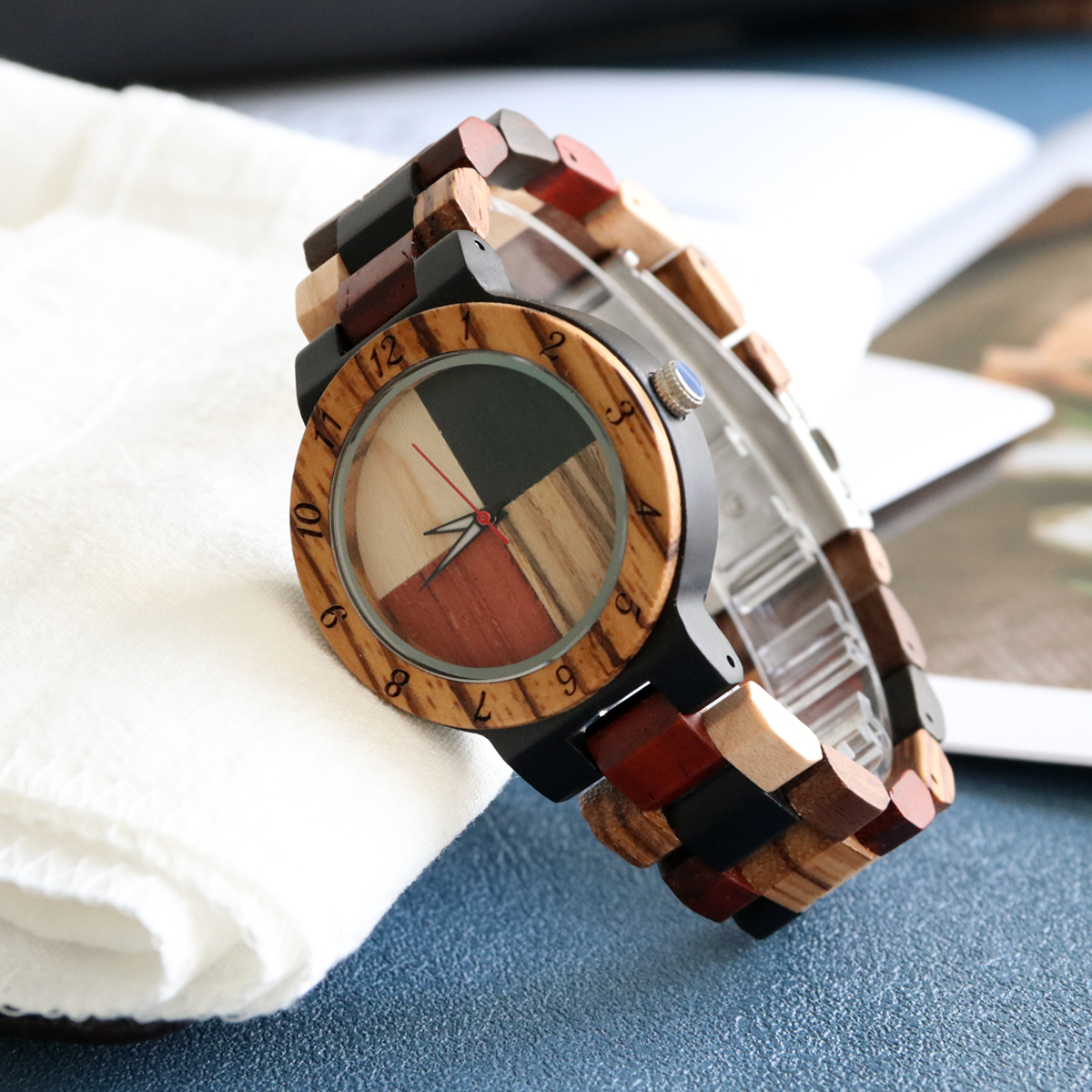 Women's Wooden Quartz Wristwat - Woodworking Women ulasan dan harga