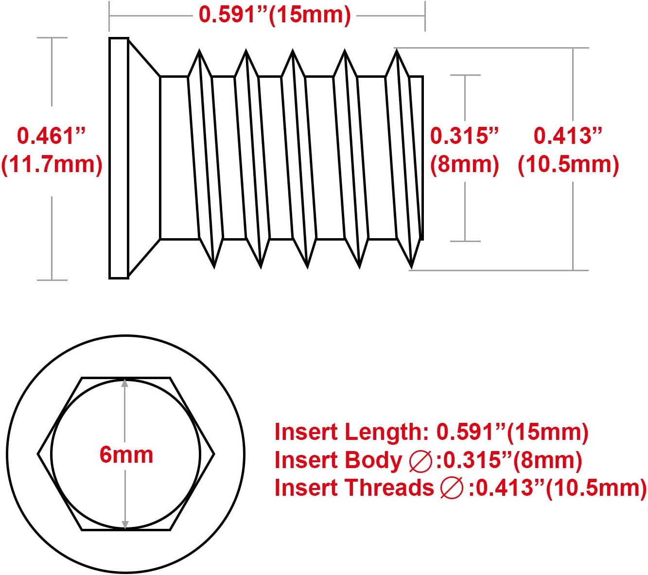 40Pcs 1/4