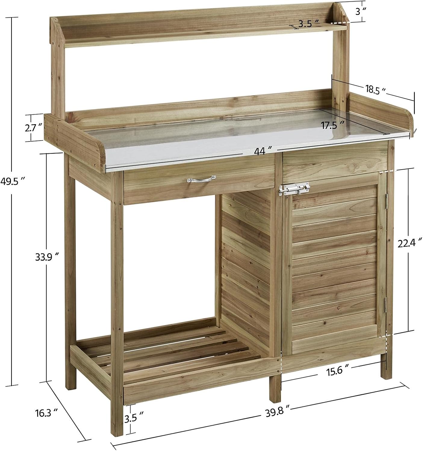 Outdoor Potting Bench Table, G - Woodworking Images Free ulasan dan harga