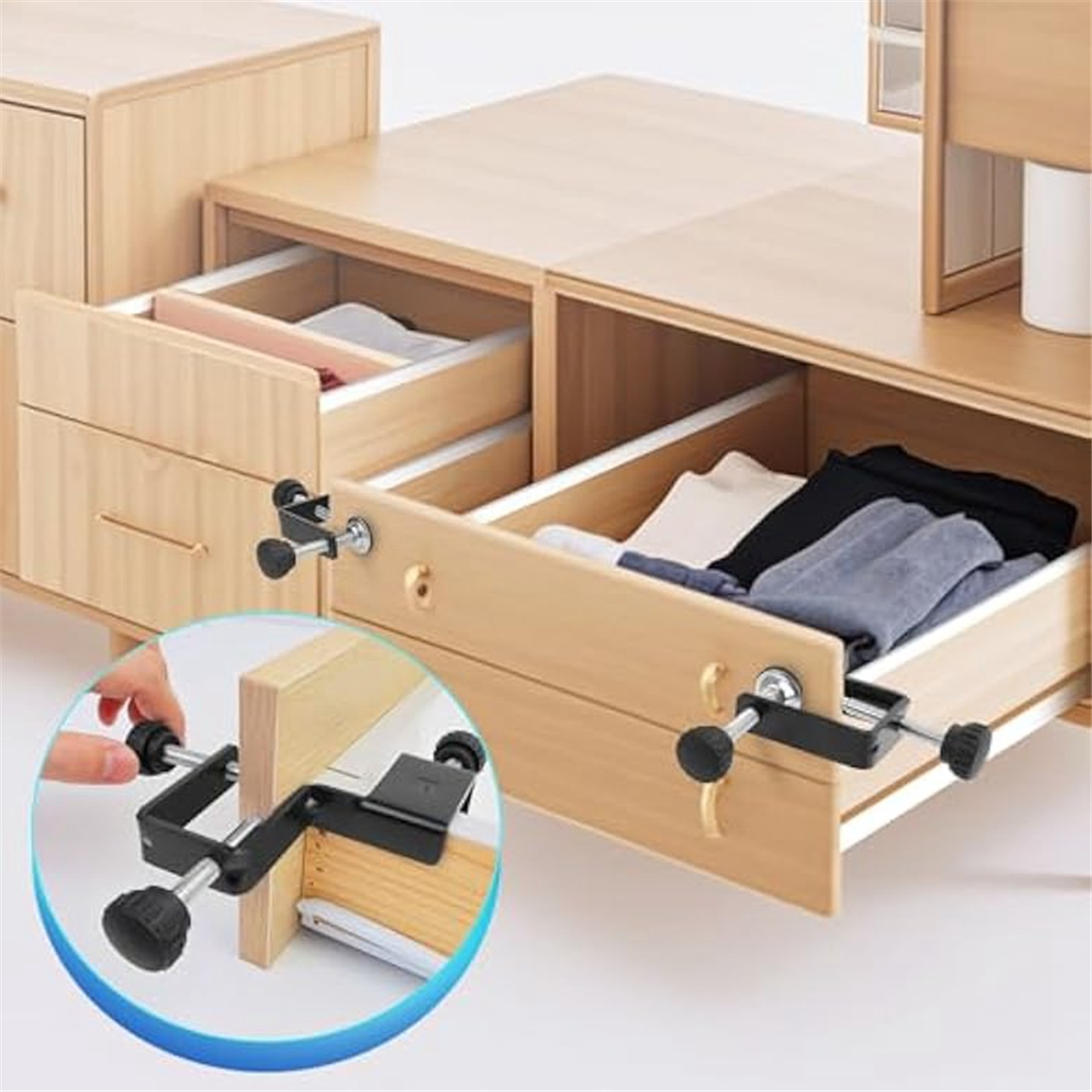 A002 2Pcs Drawer Front Mountin - Woodworking Clamp ulasan dan harga