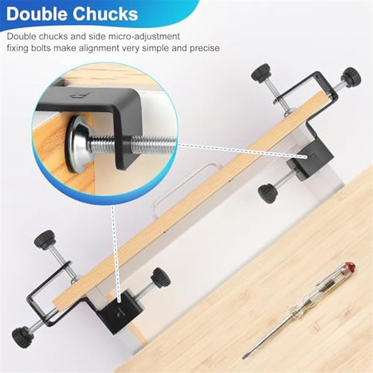 A002 2Pcs Drawer Front Mountin - Woodworking Clamp ulasan dan harga