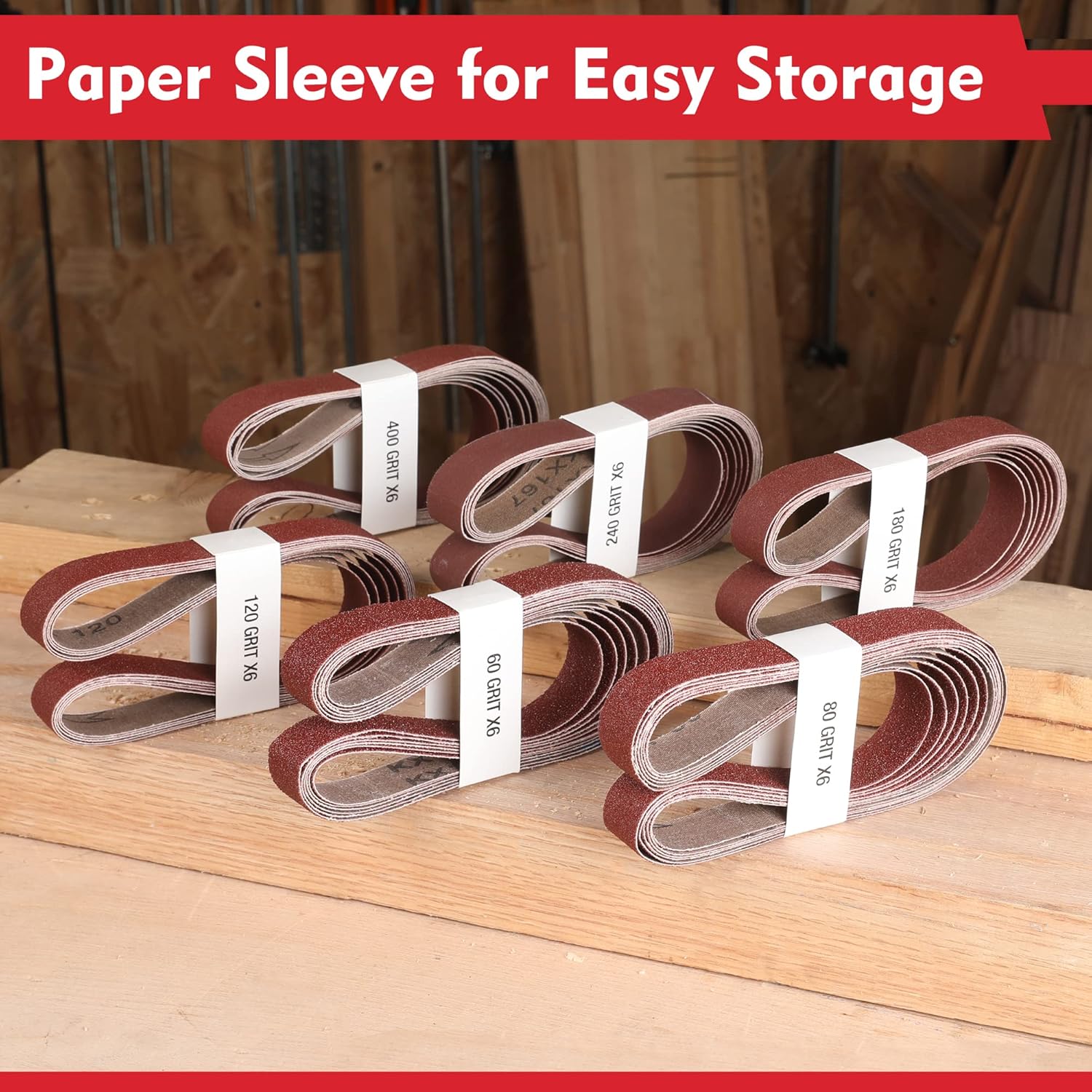 36 Pack 1x30 Inch Sanding Belt - Woodworking Kits ulasan dan harga