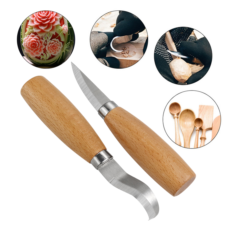Stainless Iron Carving Knife B - Woodworking Kits ulasan dan harga