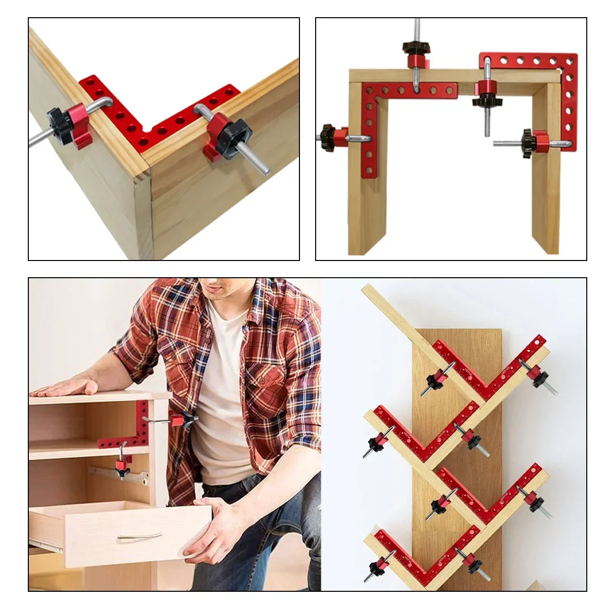 120/140/160mm Right Angle Fixi - Woodworking Clamp ulasan dan harga