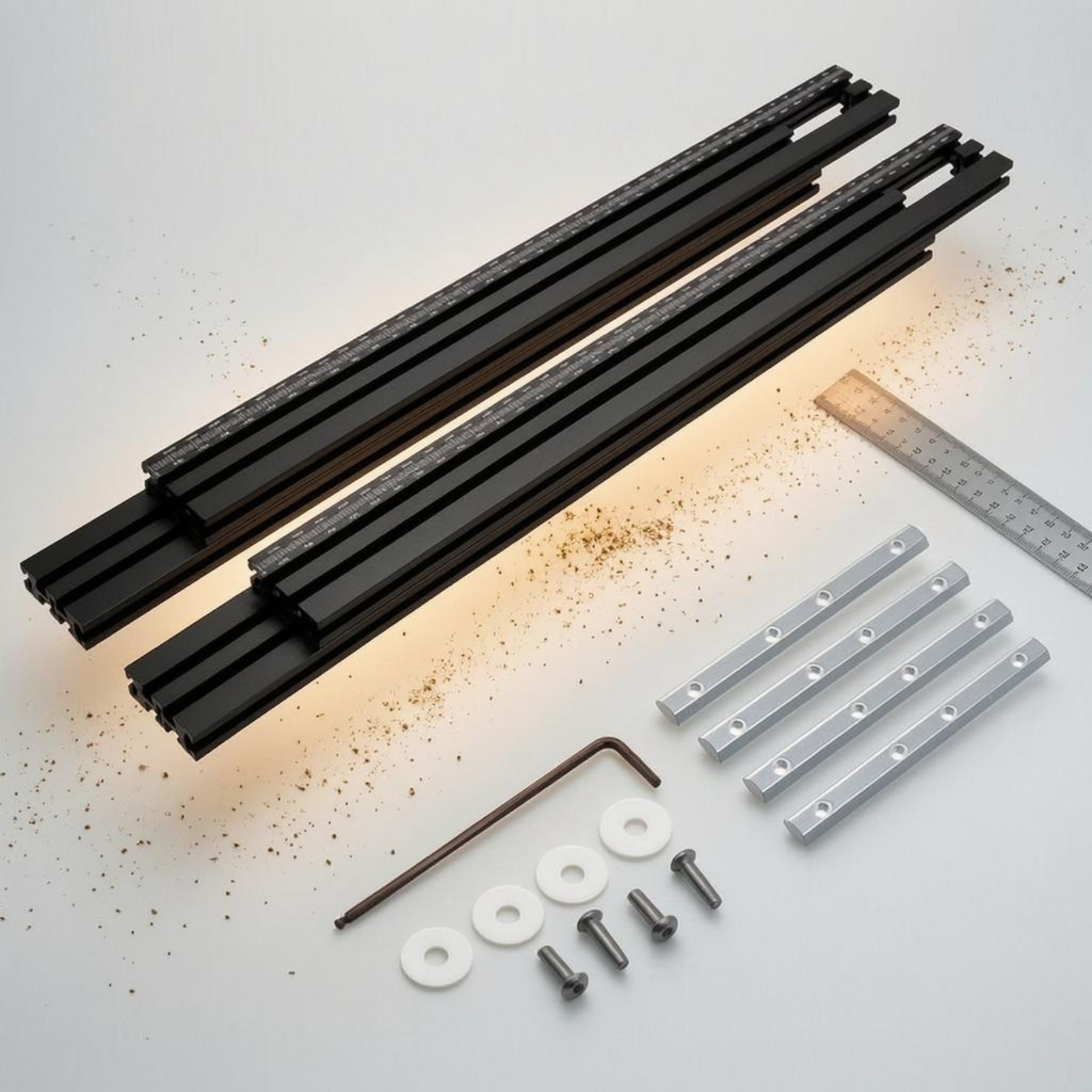 Routing Guide Tracks Metal Cut - Woodworking Kits ulasan dan harga