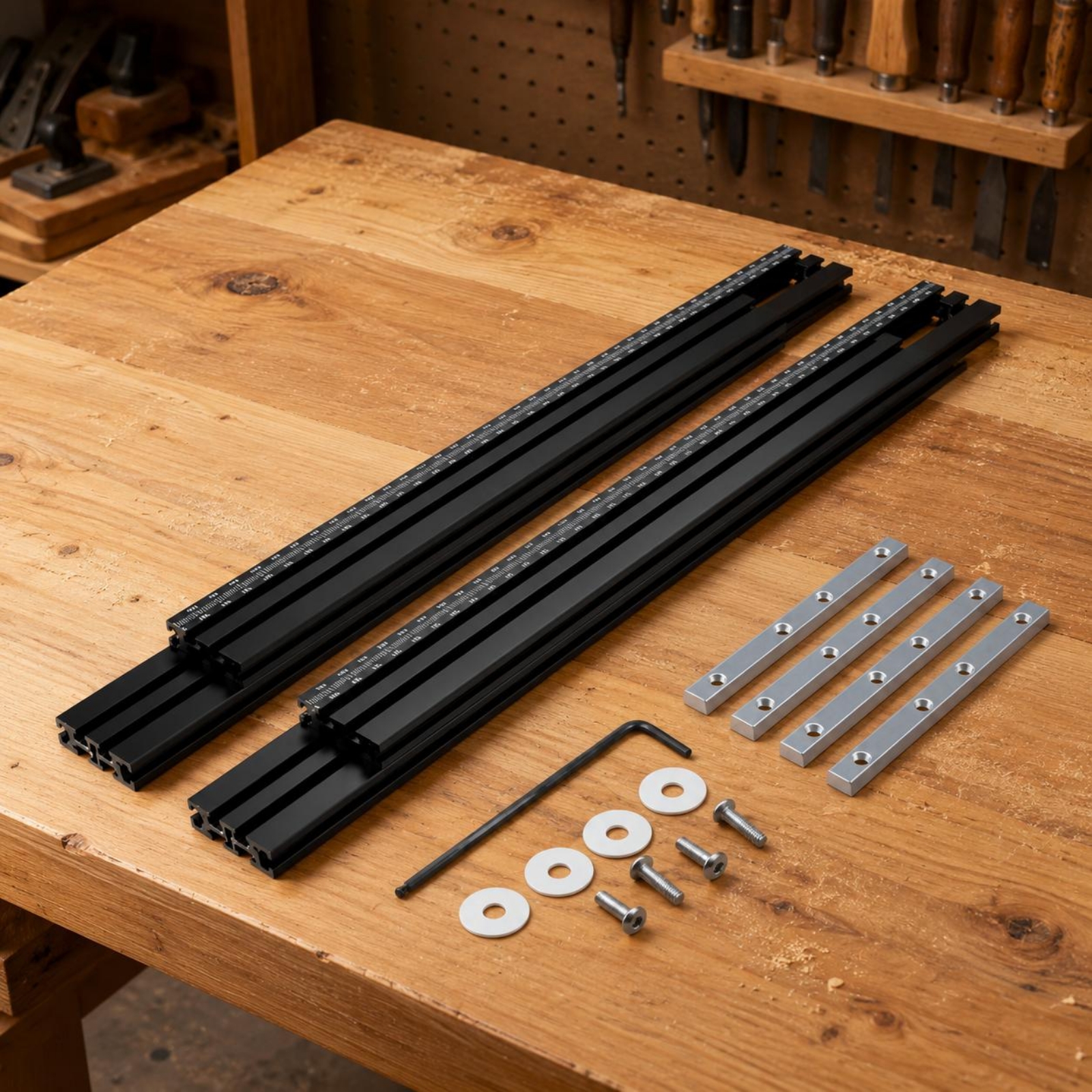 Routing Guide Tracks Metal Cut - Woodworking Kits ulasan dan harga
