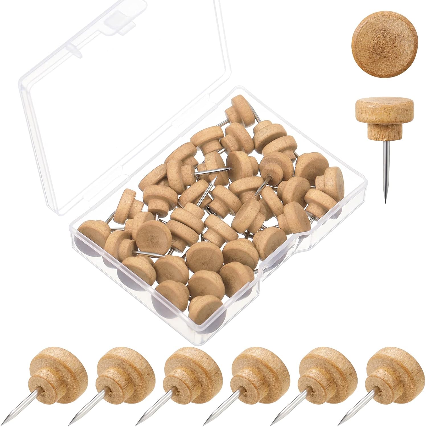 100 Wooden Push Pins with Stor - Woodworking Images Free ulasan dan harga