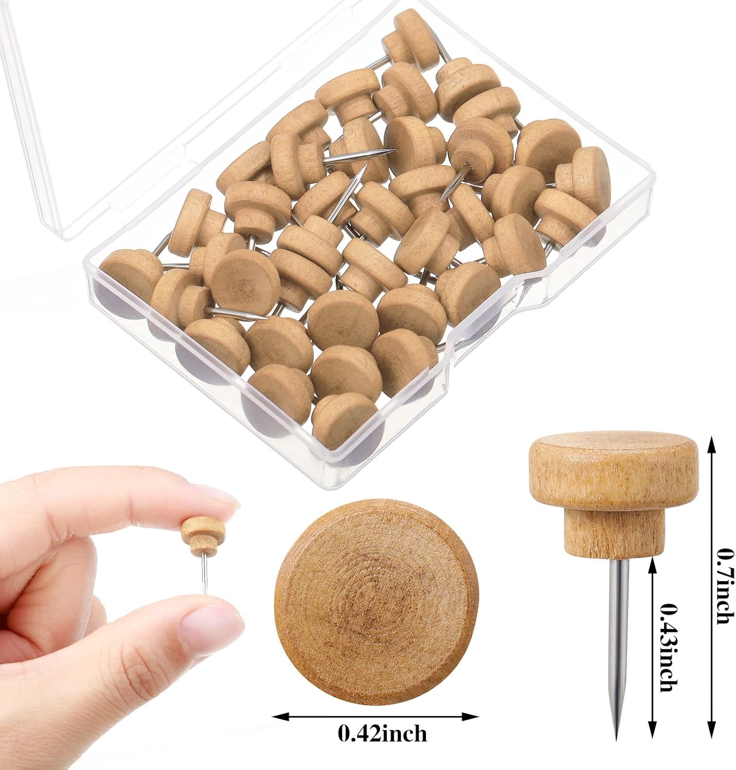 100 Wooden Push Pins with Stor - Woodworking Images Free ulasan dan harga