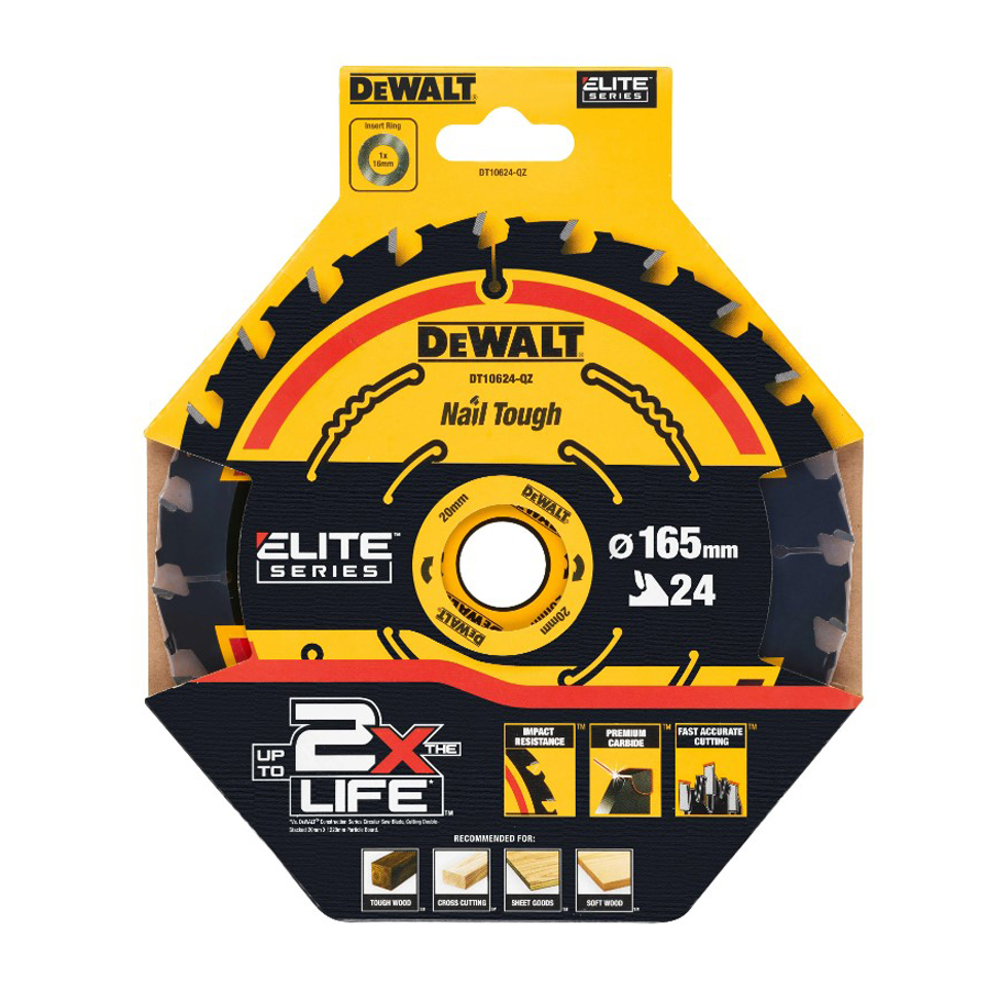 DEWALT DT10624-QZ 1/3pcs 24T C - Woodworking Industry ulasan dan harga
