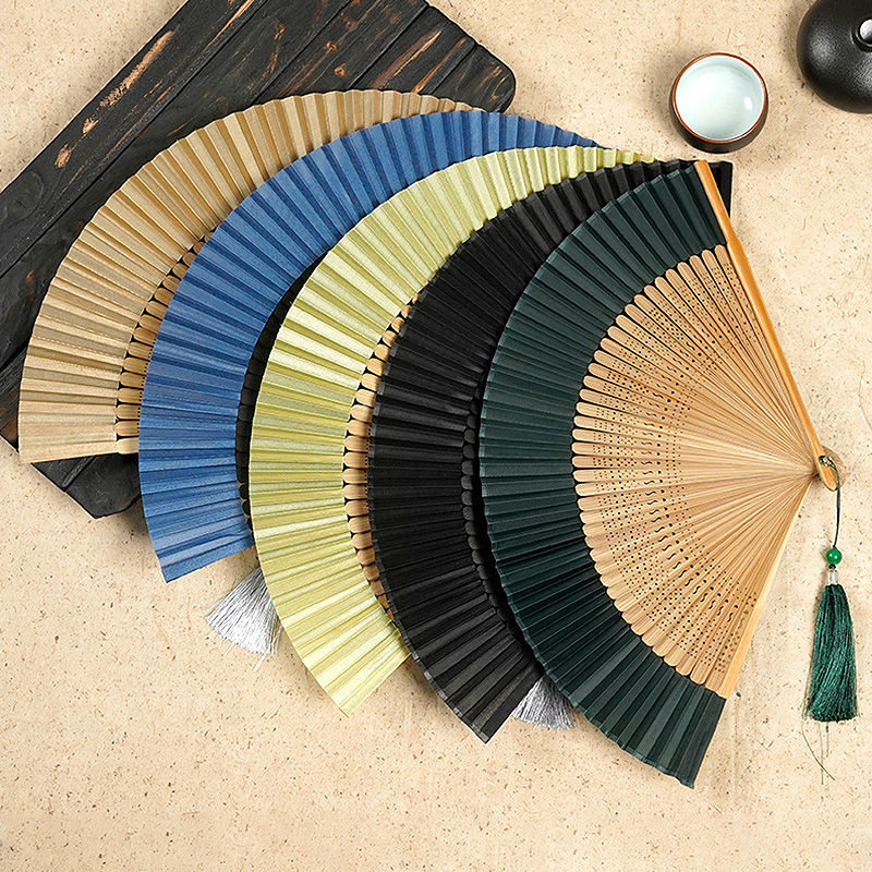 Folding Wood Hand Fan Dance Bo - Woodworking Women ulasan dan harga