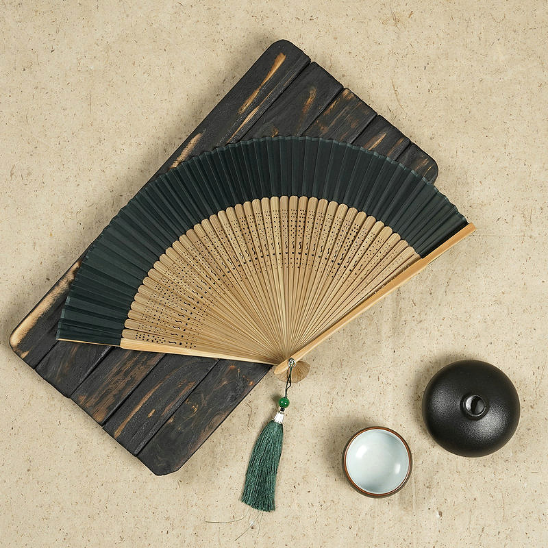 Folding Wood Hand Fan Dance Bo - Woodworking Women ulasan dan harga