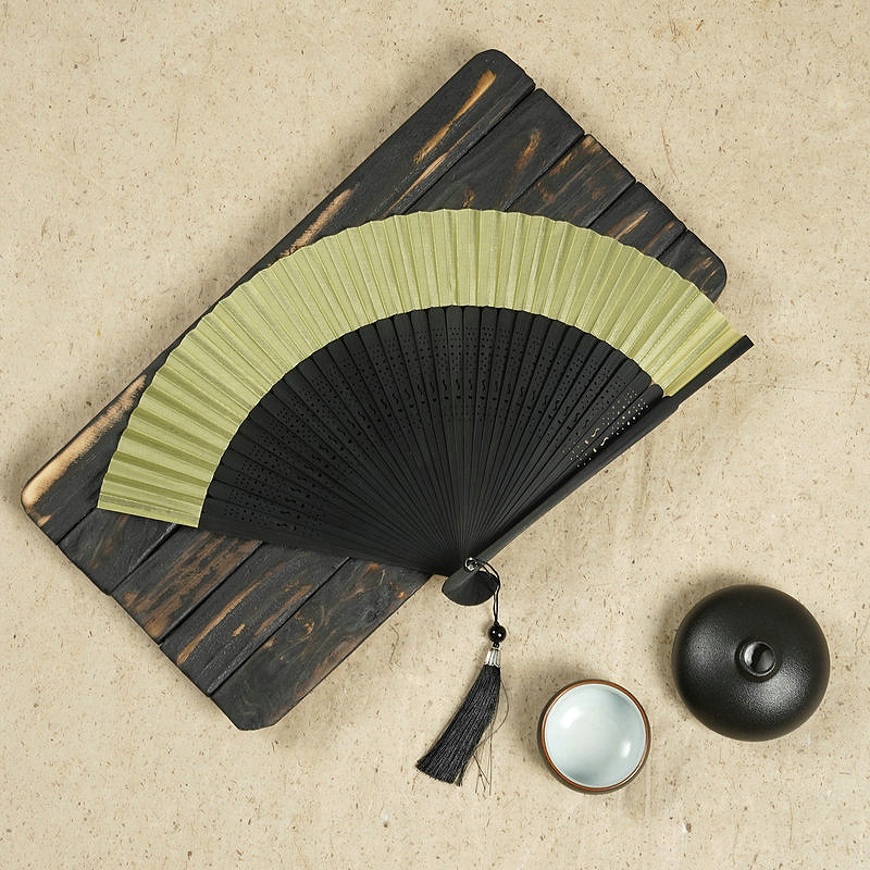 Folding Wood Hand Fan Dance Bo - Woodworking Women ulasan dan harga