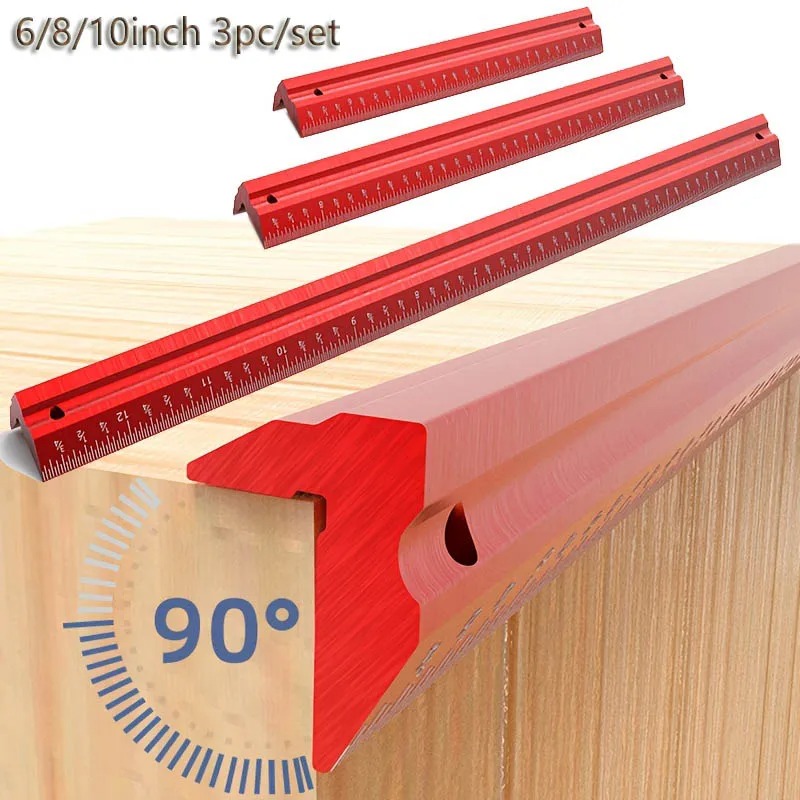 V-shaped ruler aluminum alloy  - Woodworking Free Plans ulasan dan harga