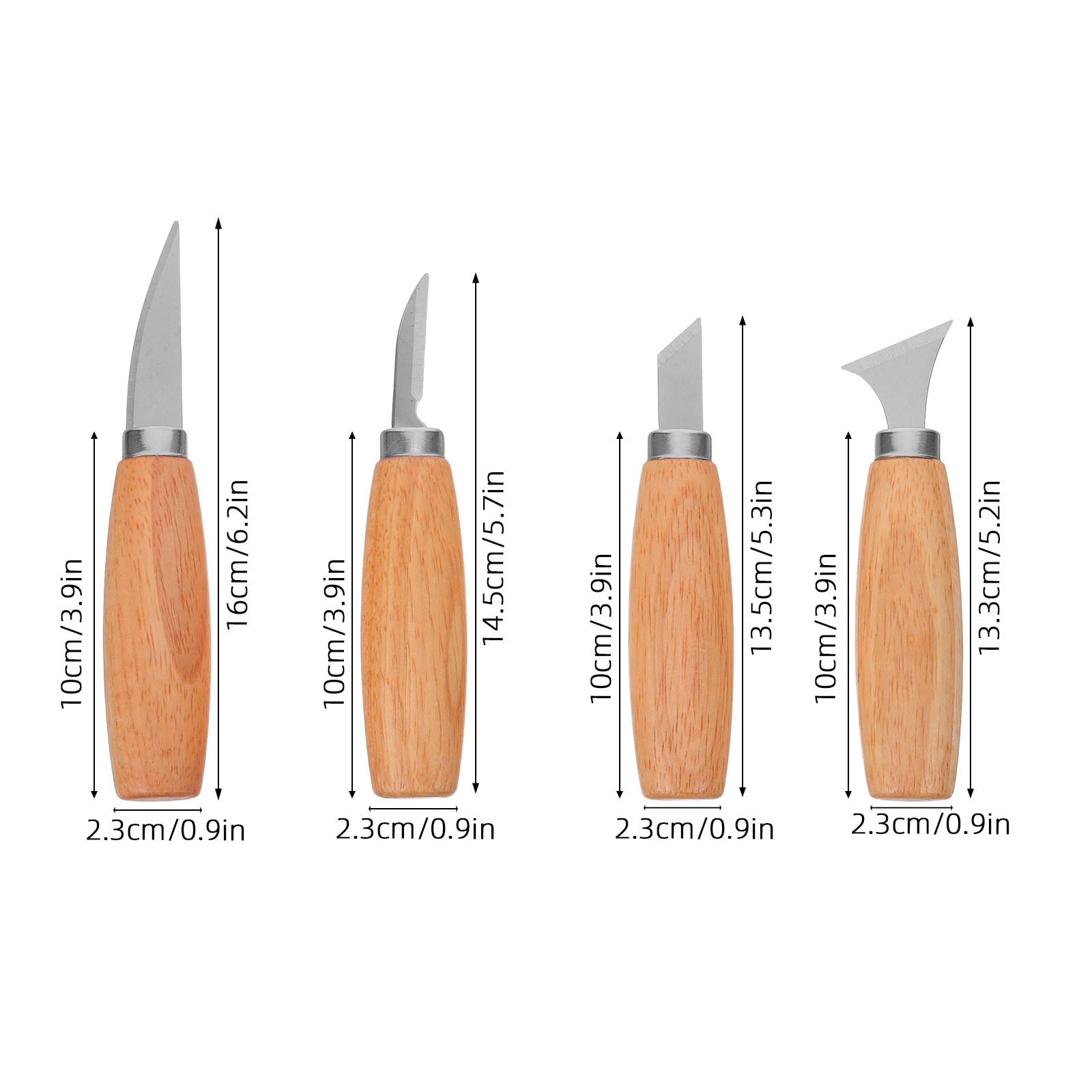 4Pcs Wood Carving Knives Set E - Woodworking Kits ulasan dan harga